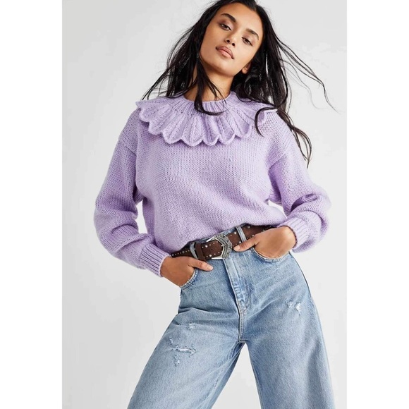 Free People x The Knitter La Phoebe Lune Jumper Size OS